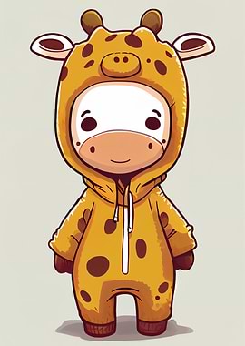 Cute little giraffe pyjama