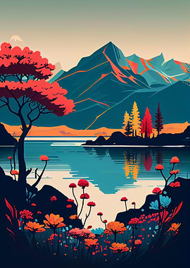 Minimalist landscape