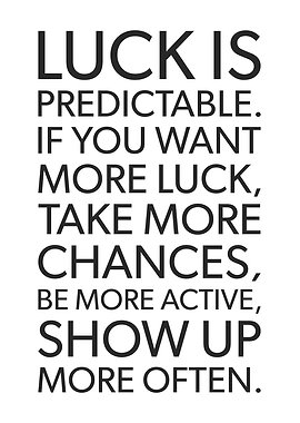 Luck Is Predictable