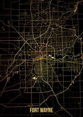 Fort Wayne gold map