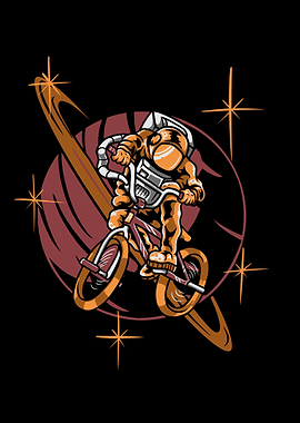 Astronaut Playing Bike