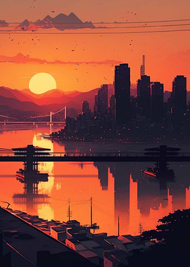 Seoul sunset