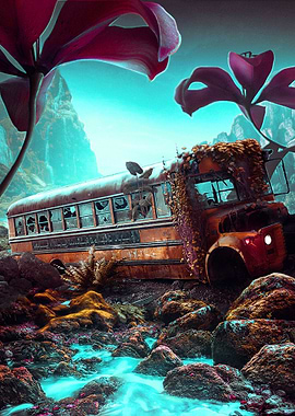 Abandoned bus