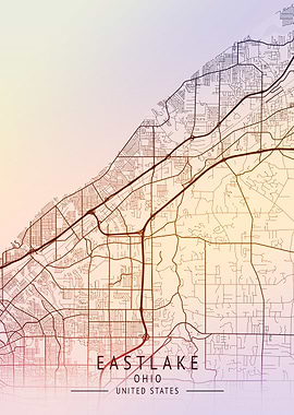 Eastlake Ohio USA City Map