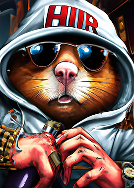 Abstract Gangster Hamster