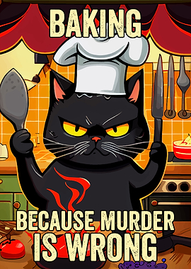 Baking Because Murder Cat