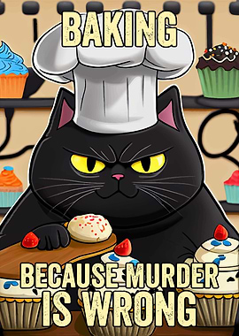 Baking Cat Funny