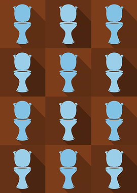 Toilet Icons Pop Art