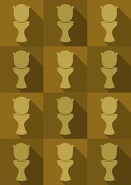 Toilet Icons Pop Art
