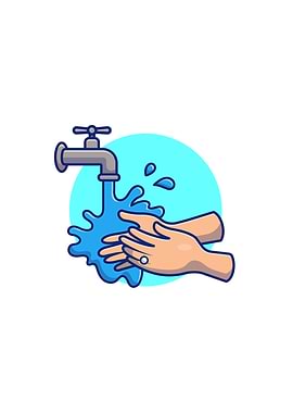 Washing Hand Cartoon