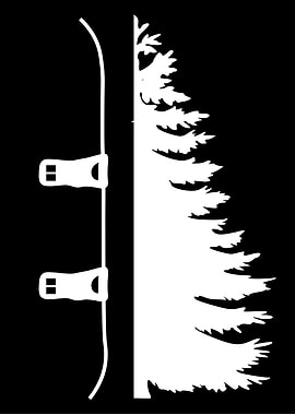 Board and Tree Snowboard