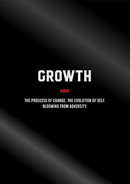 growth definition poster