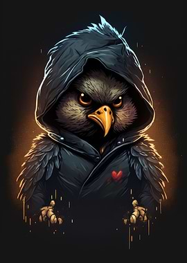 Rooster with a Hoodie