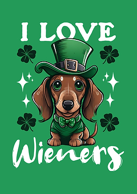 St Patricks Day Dachshund