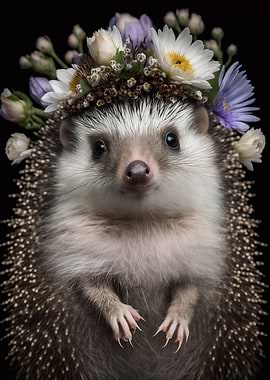 baby fluffy hedgehog