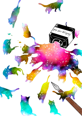 Galaxy cats ink