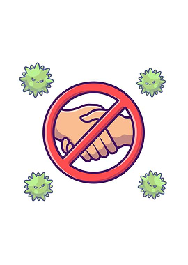 No Hand Shake Stop Sign