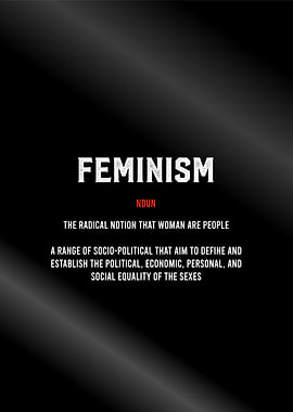 feminism definition poster
