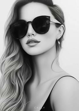 Woman Wearing Sunglasses