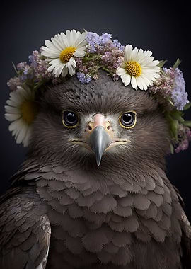 head cute baby eagle