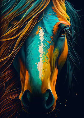 Horse Colorful