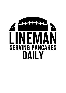 Lineman Serving Pancakes