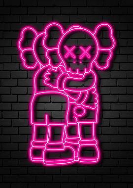 neon kaws