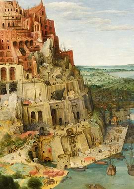 The Tower of Babel detail