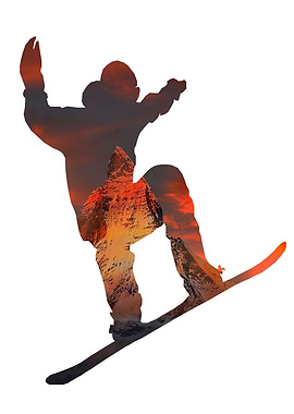 Snowboarder Red Mountain