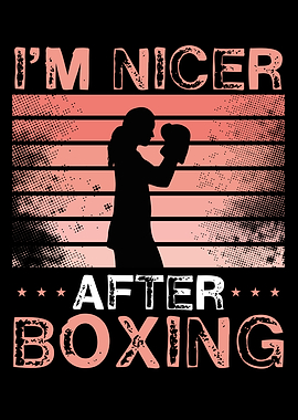 I am nicer after boxing