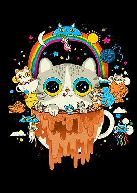 Tripping morning cats