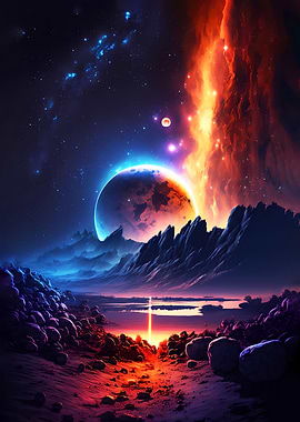 Edge Of Galaxy Landscape