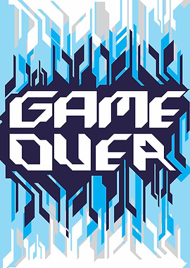 GAME OVER HEXAGONAL STYLE