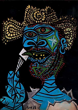 man with a straw hat 1938