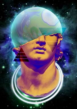 David Statue Vaporwave