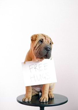 Cute Pup Free Hugs