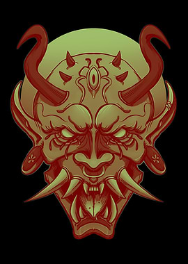Japanese Hannya Mask