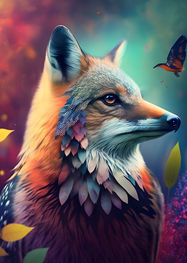 Fantasy Rainbow Fox