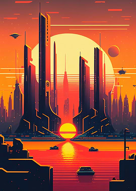 Cyberpunk Sunset
