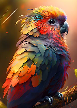 Fantasy Rainbow Bird