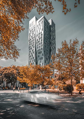 Silver Skyscraper Autumn