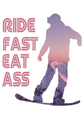 Ride Fast Purple Snowboard