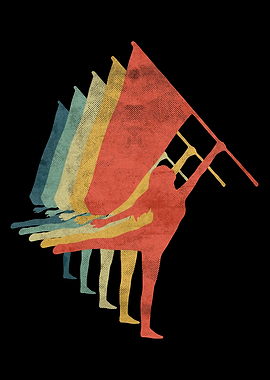 Color Guard Flag Girl