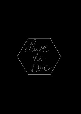Save The Date Calligraphy