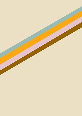 Minimal 70s Retro Stripes