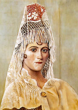 olga in a mantilla 1917