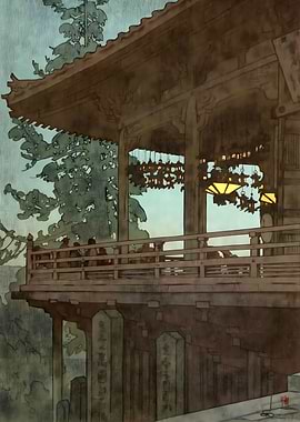 Ukiyo e Evening In Nara