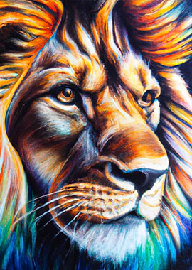 Lion Portrait Acrylic