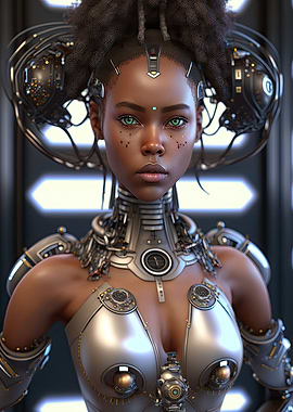 Cyberpunk Female Warrior