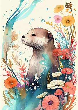 Otter Watercolor